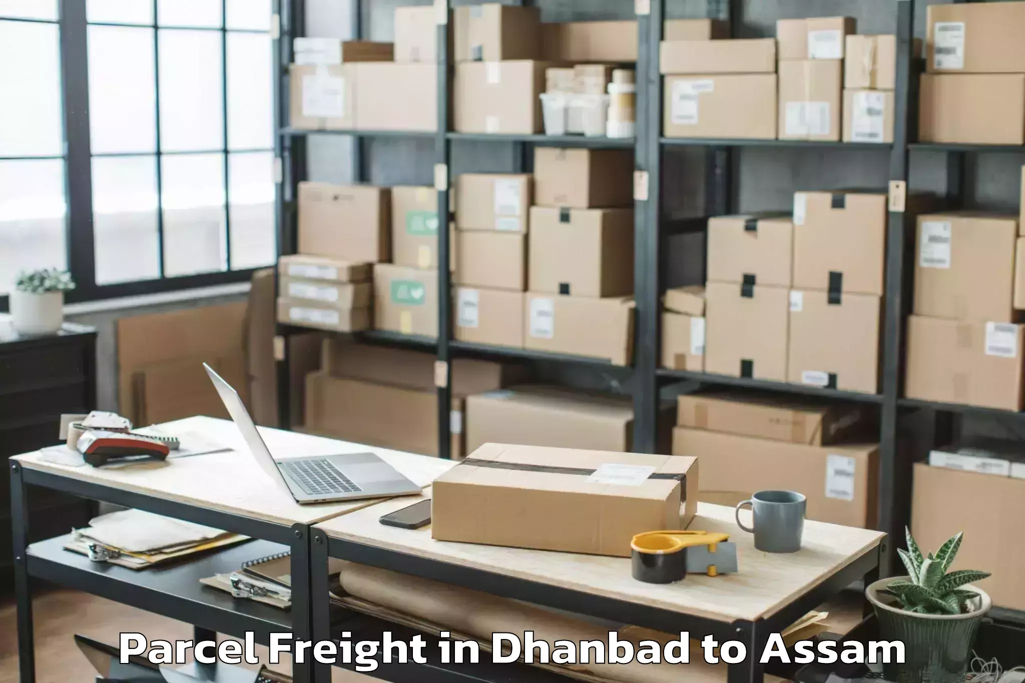 Quality Dhanbad to Mikirbheta Parcel Freight